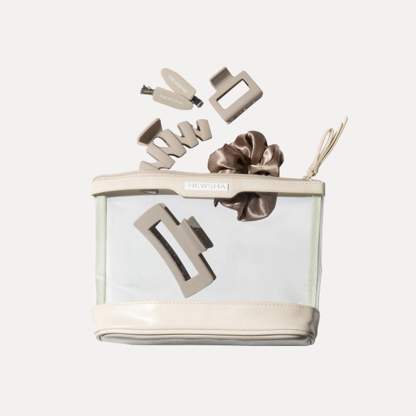Hair Accessories Set Beige | 4er